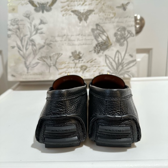 Coach Crosby Turnlock Driver Black Pebbled Leather Shoe Women's Size 9.5B G2672 - Picture 11 of 14